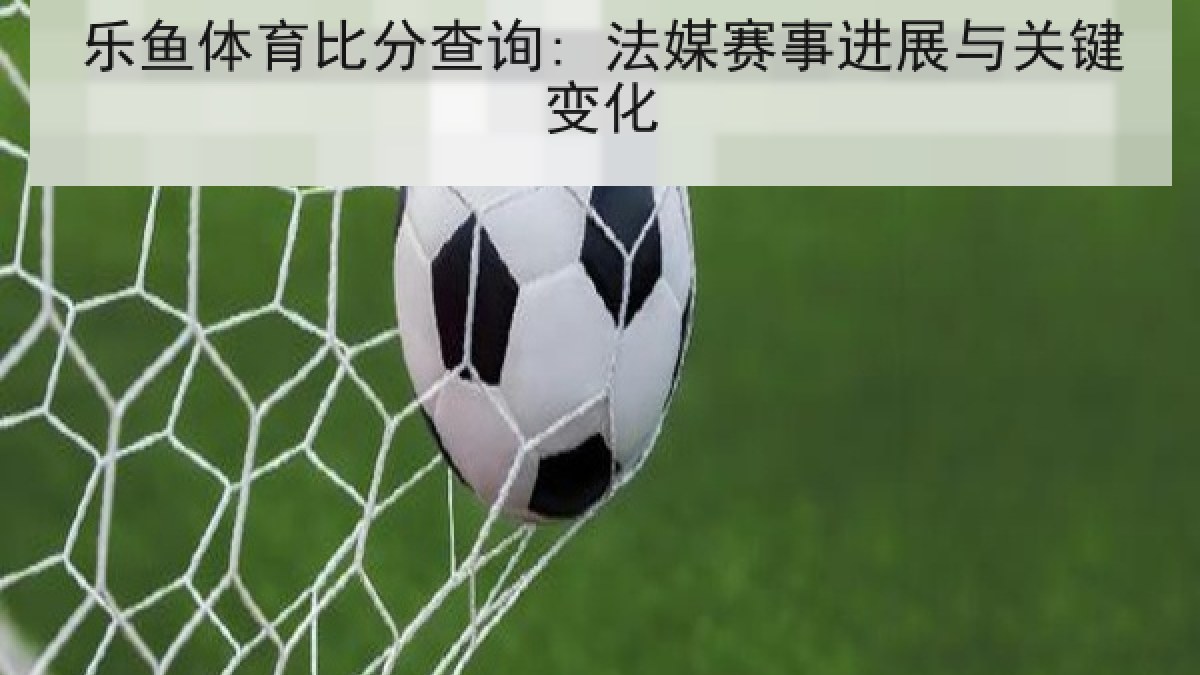 乐鱼体育比分查询: 法媒赛事进展与关键变化